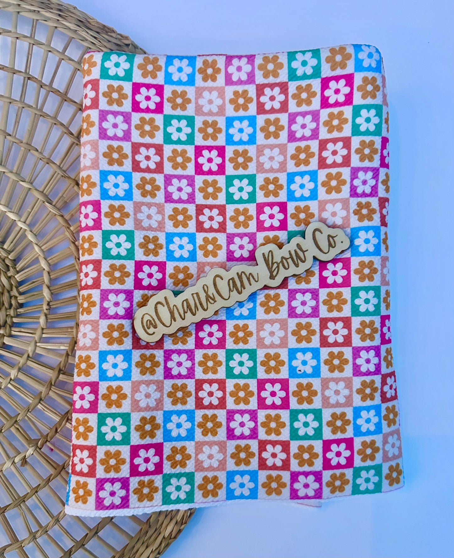 Retro Floral Checkered