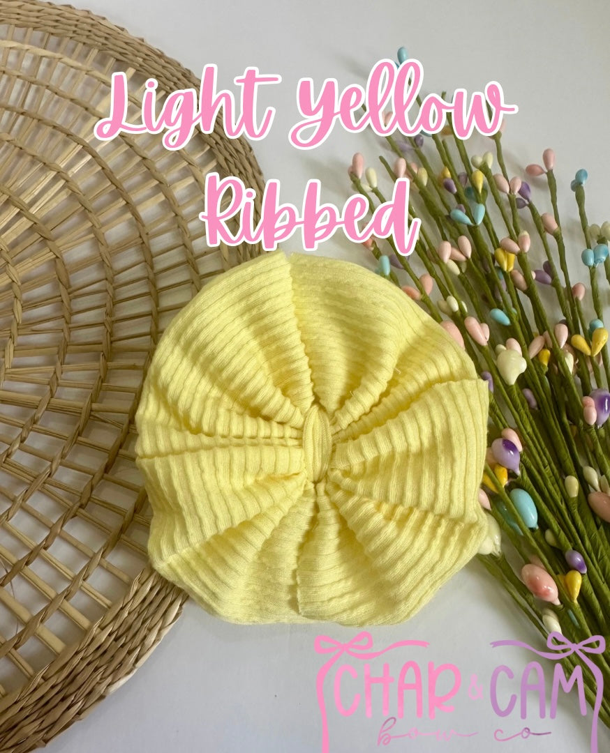 Light Yellow Wavy Ribbed