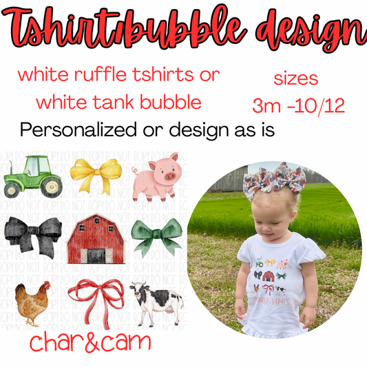 Farm Bows Tshirt Design