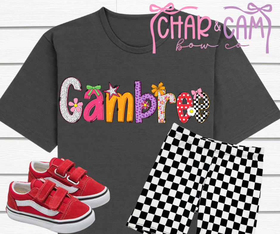 Neon Summer- Custom Name T-Shirt